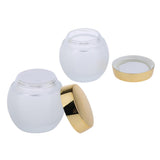 Max 120g Frosted Glass Mask Jar Cream Containers Cosmetic Empty Can Gold Lid