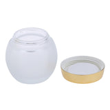 Max 120g Frosted Glass Mask Jar Cream Containers Cosmetic Empty Can Gold Lid