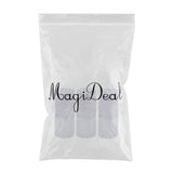 Max 3 Piece 20ml Frosting Glass Refillable Empty Pump Spray Bottle 02 White Cap