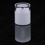 Max 3 Piece 20ml Frosting Glass Refillable Empty Pump Spray Bottle 02 White Cap