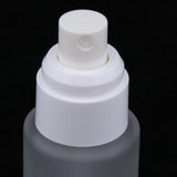 Max 3 Piece 20ml Frosting Glass Refillable Empty Pump Spray Bottle 02 White Cap