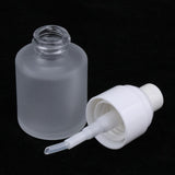 Max 3 Piece 20ml Frosting Glass Refillable Empty Pump Spray Bottle 02 Golden Cap