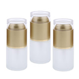 Max 3 Piece 20ml Frosting Glass Refillable Empty Pump Spray Bottle 02 Golden Cap
