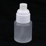 Max 3 Piece 20ml Frosting Glass Refillable Empty Pump Spray Bottle 02 Golden Cap