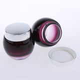 120g Glass Mask Jar Cream Empty Container with Screw Thread Lid Sliver Lid