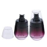 2Pcs 30ML Glass Perfume Bottle Pump Sprayer Makeup Vials Black Pump