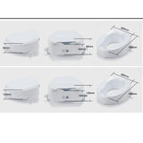 Max Maxb White Toilet Seat Riser Raised Safety Chair Lifter Extender with Cover