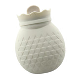 Maxbell Portable Hot Water Bottle Heat Water Bag for Winter Hand Feet Warming  White