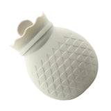 Maxbell Portable Hot Water Bottle Heat Water Bag for Winter Hand Feet Warming  White