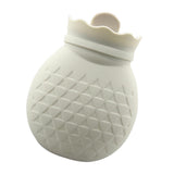 Maxbell Portable Hot Water Bottle Heat Water Bag for Winter Hand Feet Warming  White