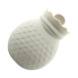 Maxbell Portable Hot Water Bottle Heat Water Bag for Winter Hand Feet Warming  White