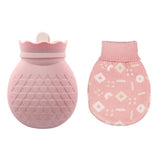 Maxbell Portable Hot Water Bottle Heat Water Bag for Winter Hand Feet Warming  Pink