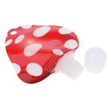 Maxbell Refillable Empty Squeeze Pouch Lotion Squeezable Bag Bottle Mushroom