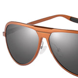 Max Men' Polarized Aluminum Magnesium Sunglasses Vintage Eyeglasses Tea