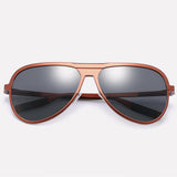 Max Men' Polarized Aluminum Magnesium Sunglasses Vintage Eyeglasses Tea