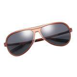 Max Men' Polarized Aluminum Magnesium Sunglasses Vintage Eyeglasses Tea