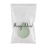 Max Konjac Face Cleaning Sponge Makeup Remover Pads Exfoliator Deep Clean Green