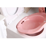 Max Hip Bath Tub Sitz Bath for Toilet Maternity Hemorrhoid Avoid Squatting Pink