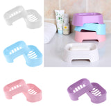 Max 2 Pieces Soap dish with drain Soap Holder for Shower Bathroom Kitchen Blue