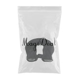 Max 1.4L U Shaped Hot Water Bottle Bag with Cover Set for Neck Pain Stiff Black