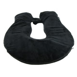 Max 1.4L U Shaped Hot Water Bottle Bag with Cover Set for Neck Pain Stiff Black