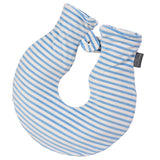 Max 1.4L U Shaped Hot Water Bottle Bag with Cover Set for Neck Pain Stiff Blue