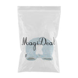 Max 1.4L U Shaped Hot Water Bottle Bag with Cover Set for Neck Pain Stiff Blue