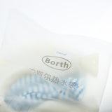 Max 1.4L U Shaped Hot Water Bottle Bag with Cover Set for Neck Pain Stiff Blue