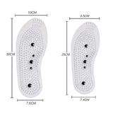 Max 1 Pair Magnetic Trigger Point Massage Insoles Shoes Cushion Insert Pads S