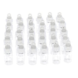 30 Pieces Mini Clear Glass Jars Essential Oil DIY Decoration Bottles 1ML