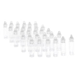 30 Pieces Mini Clear Glass Jars Essential Oil DIY Decoration Bottles 2ML