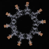 Max 10pcs Mini Empty Glass Wishing Bottles Perfume Jars with Cork Stoppers 04