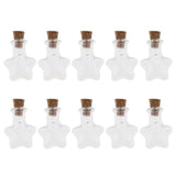 Max 10pcs Mini Empty Glass Wishing Bottles Perfume Jars with Cork Stoppers 04