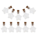 Max 10pcs Mini Empty Glass Wishing Bottles Perfume Jars with Cork Stoppers 04