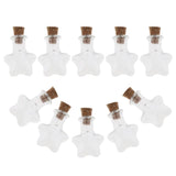 Max 10pcs Mini Empty Glass Wishing Bottles Perfume Jars with Cork Stoppers 04