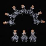 Max 10pcs Mini Empty Glass Wishing Bottles Perfume Jars with Cork Stoppers 04