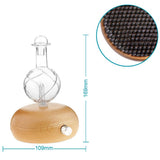 Max Aromatherapy Essential Oil Diffuser Cool Mist Humidifier Eu Plug Light wood