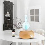 Max Aromatherapy Essential Oil Diffuser Cool Mist Humidifier Eu Plug Light wood