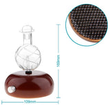 Max Aromatherapy Essential Oil Diffuser Cool Mist Humidifier Eu Plug Dark wood