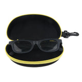Max 2x Portable Zipper Spectacle Sunglass Eyeglass Case Box Storage Pouch Yellow