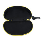 Max 2x Portable Zipper Spectacle Sunglass Eyeglass Case Box Storage Pouch Yellow