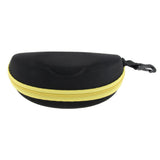 Max 2x Portable Zipper Spectacle Sunglass Eyeglass Case Box Storage Pouch Yellow