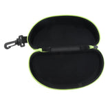 Max 2x Portable Zipper Spectacle Sunglass Eyeglass Case Box Storage Pouch Green