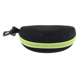 Max 2x Portable Zipper Spectacle Sunglass Eyeglass Case Box Storage Pouch Green