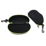 Max 2x Portable Zipper Spectacle Sunglass Eyeglass Case Box Storage Pouch Green