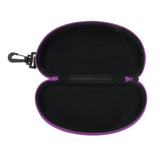 Max 2x Portable Zipper Spectacle Sunglass Eyeglass Case Box Storage Pouch Purple