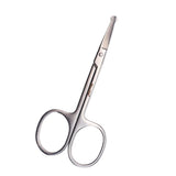 Professional Women Men Round Tip Nose Hair Eyebrow Beard Mustache Trimming Scissors Stainless Steel