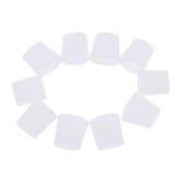 Max 5 Pairs Silicone Toe Sleeves Cushion Protectors for Feet Corn Eye Care White