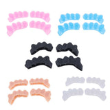 Max 2Pairs Silicone Toe Stretchers Separators Bunion Protectors Men Women White