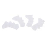 Max 2Pairs Silicone Toe Stretchers Separators Bunion Protectors Men Women White